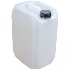 20 litre natural jerry can with black cap