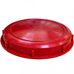 Red plastic 220mm diameter IBC lid