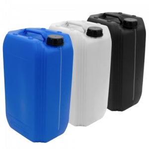 25 Litre Plastic Jerry Can – Stackable - x4 Pack – Colour Options