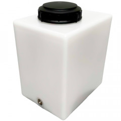 Semi-translucent 25 litre water tank with 3/4" outlet and 6" lid