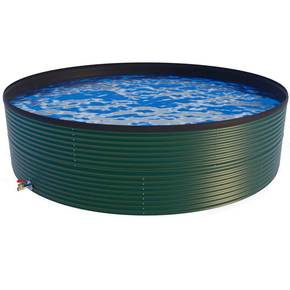 9000 Litres Galvanised Steel Water Tank with Liner Direct Water Tanks