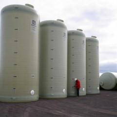 50000 Litre Vertical GRP One Piece Storage Tank