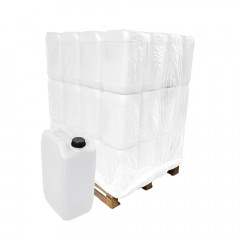 25 Litre Stackable Plastic Jerry Can - x48 Pack - White