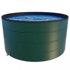 128000 Litres Coated Steel Water Tank with Liner