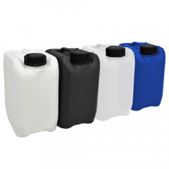 5 Litre Stackable Plastic Jerry Can - x5 Pack