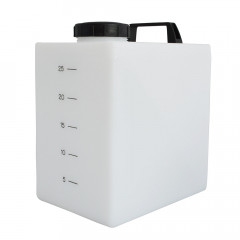25 Litre Natural Potable Water Tank with threaded lid and handle