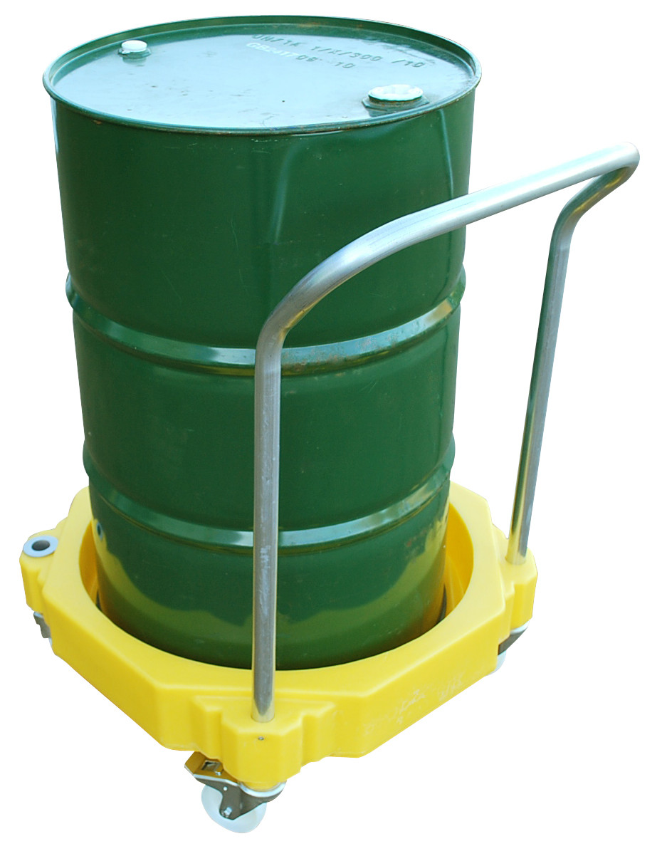 4 Wheeled Bunded Drum Dolly with Handle - 30 Litre 