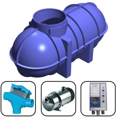 2600 Litres Direct Pressure Underground Rainwater Harvesting System