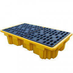 Double IBC Bund - Spill Pallet with Grate 1100 Litres