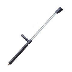 Zinc Plated Twin Pressure Wash Lance With Side Control Valve & Vented Grip - 250 Bar