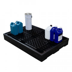 2 Drum Sump Low Profile - Recycled Black 1260 x 860 x 150mm