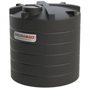 Black 10,000 litre enduramaxx potable water tank with threaded lid and lifting lugs