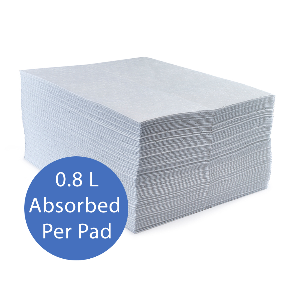 Oil-Only Absorbent Pads - 50cm x 40cm - Pack of 100