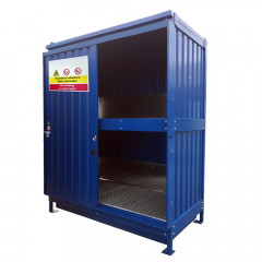 Steel Bunded Store for 4 IBC / 16 Drums